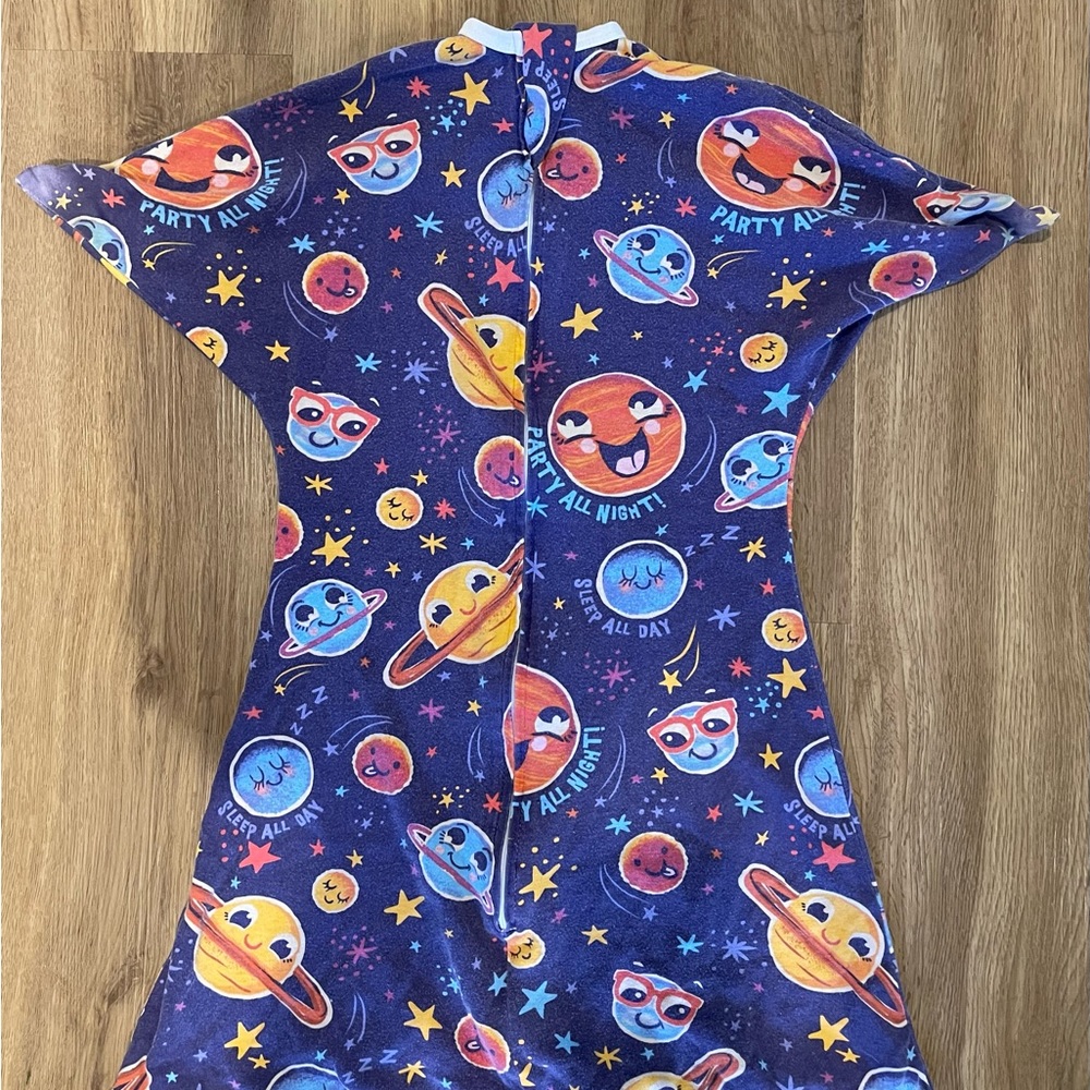 Zipadee Zip Sleepsack, size M, purple outer space